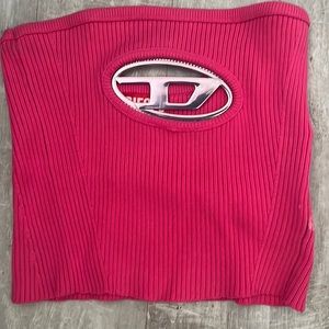 Diesel logo top (pink)